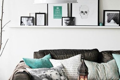 Inspiration for a modern living room in Esbjerg.