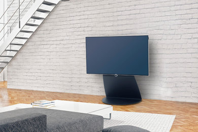 Fladskærms TV stander Alpha H1 i sort