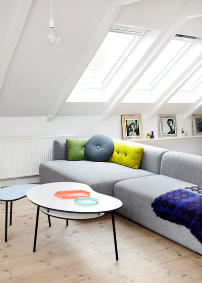 Scandinavian Living Room by Mia Mortensen Photography