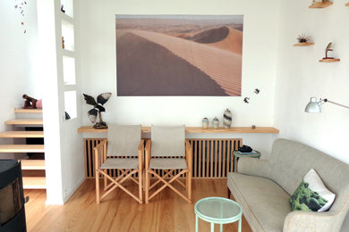 This is an example of a scandi living room in Odense.