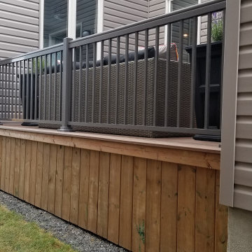 11' x 14' Alcove Deck - Wood Frame with Composite Decking