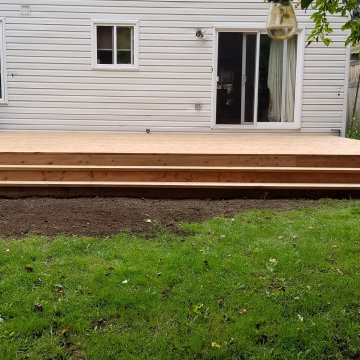 14' x 22' Backyard Wood Deck