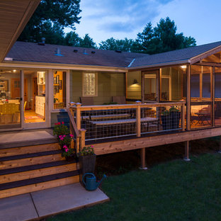 Elegant deck photo in Minneapolis with no cover