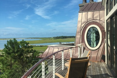 Beach style deck photo in Charleston with no cover