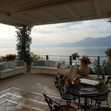 A couple of contemporary residential villas in Italy on Garda Lake