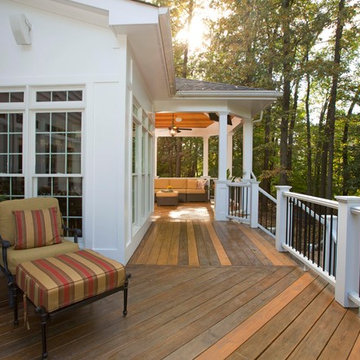 A Love of the Outdoors Inspires New Deck and Patio Design in Chantilly, Virginia