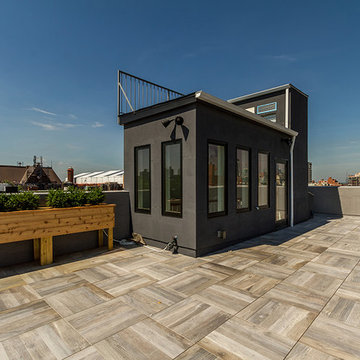 A roof deck with sweeping views