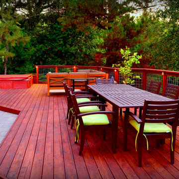 An Intimate Redwood Deck