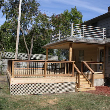 Architectural Knotty Cedar Deck