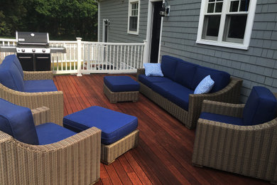 This is an example of a nautical terrace in Boston.