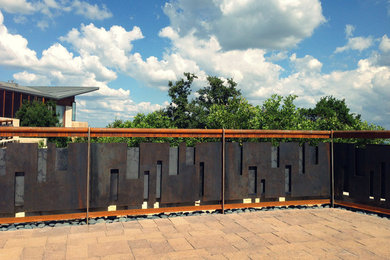 Example of a trendy deck design in Austin