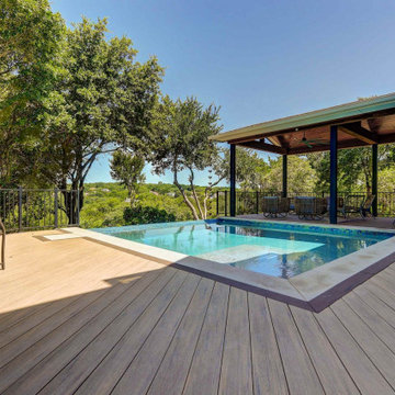Award-Winning Pool Deck w/ Shade Cover in NW Austin