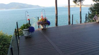 Azeck Deck with Glass railing in Skagit county