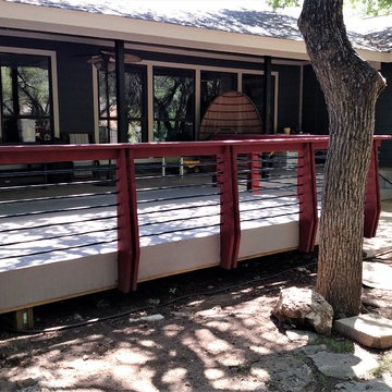 AZEK Deck in Brushy Creek, TX,  With Mid-Century Modern Flair