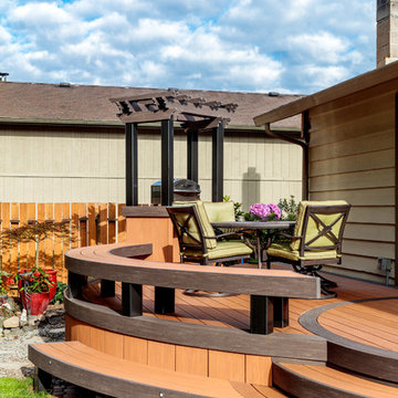 AZEK Vintage Collection Curved Decking in Cypress