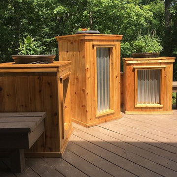 Backyard Cedar Planters