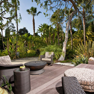 Backyard Landscape Design with Pool, Fireplace, and Custom Stonework