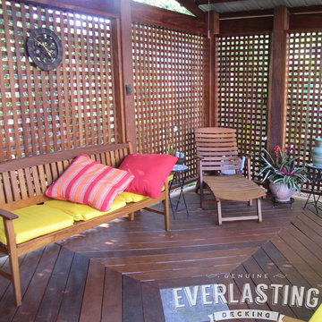 Backyard Retreat with Ipe Decking & Lattice