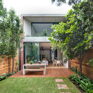 Photo of a contemporary deck in Sydney with no cover.