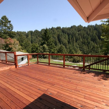 Basement addition and large deck