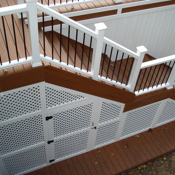 Bernardsville, NJ TimberTech Deck with Fiberon Railings