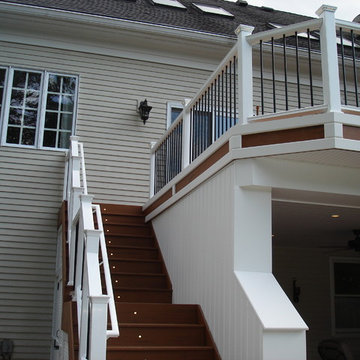 Bernardsville, NJ TimberTech Deck with Fiberon Railings