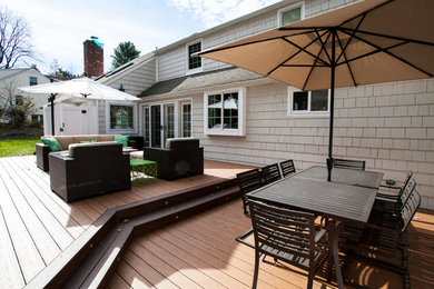 Deck - large traditional backyard deck idea in Philadelphia
