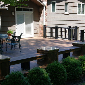 Big deck and hard scape