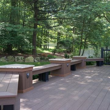 Big deck and hard scape