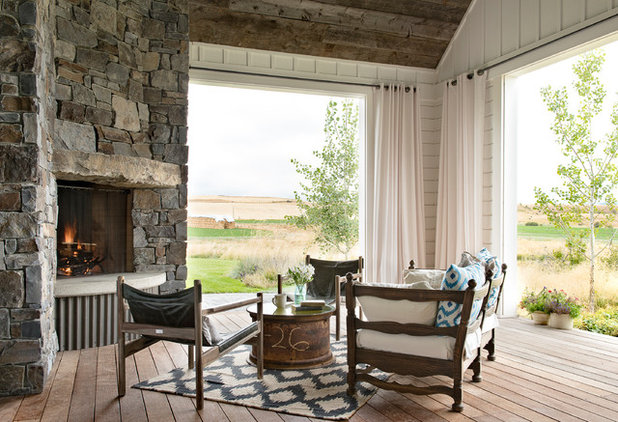 Farmhouse Deck by North Fork Builders of Montana, Inc.