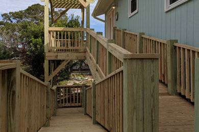 Beach style deck photo in Other