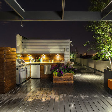 Bucktown Contemporary Rooftop Deck