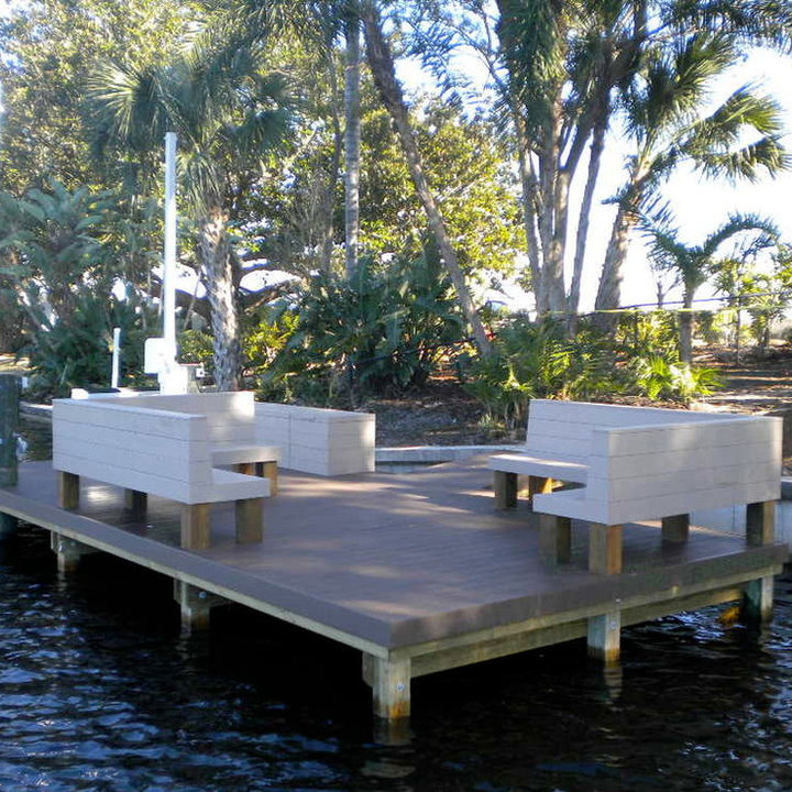 Deck Built In Bench Photos & Ideas Houzz