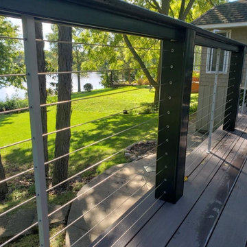 Cable Rail & Azek Hickory Decking