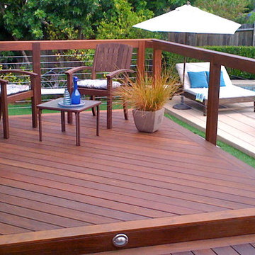 Cable Railing and Hardwood Decking