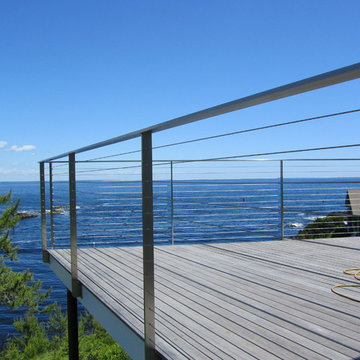 Cable Railing with Slim Posts.