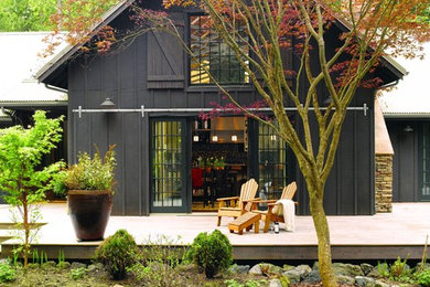 Deck - mid-sized cottage backyard deck idea in Seattle with no cover