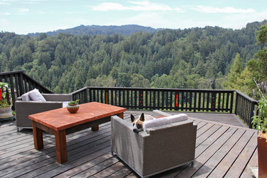 Example of a mountain style deck design in San Francisco