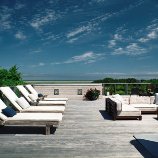 Beach style deck photo in Boston