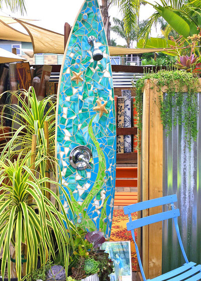 Beach Style Deck by Sustainable+Functional+Art
