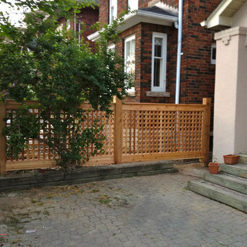 Cedar Privacy Screen Lattice Fence