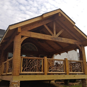 Cedar Timber Covered Deck