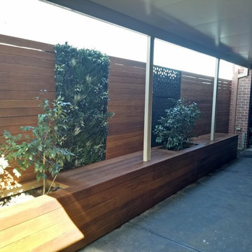 Change the view---bench and screen wall