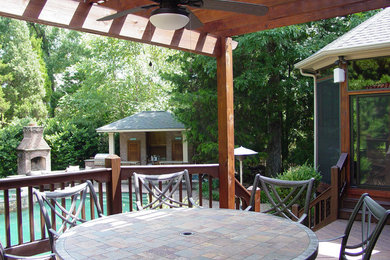 Example of a classic deck design in Charlotte