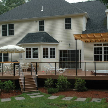Cheshire , CT low-maintenance Fiberon deck with urban appeal