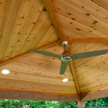 Chevy Chase Contemporary Deck and Pavilion