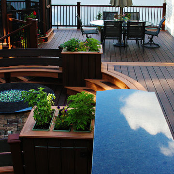 Circular Fire-Pit Deck