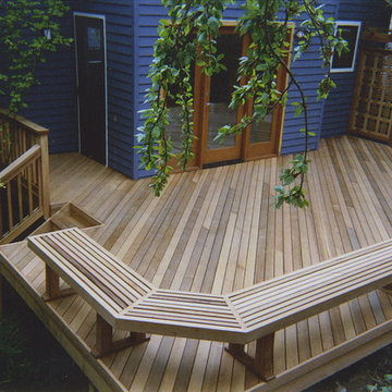 Clear vertical grain cedar deck, custom