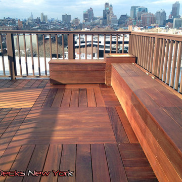 Clinton St - IPE Wood Deck (Carroll Gardens, Brooklyn)