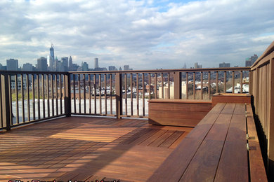 Minimalist rooftop deck photo in New York